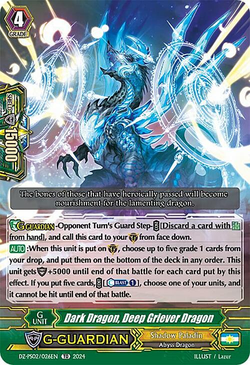 Dark Dragon, Deep Griever Dragon Card Front