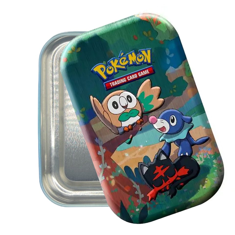 Celebrations Mini Tins: Alola Starters Empty Tin