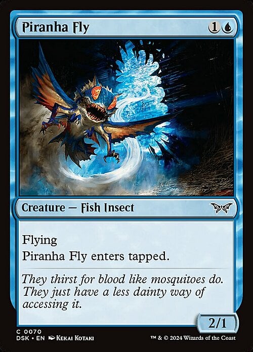 Piranha Fly Card Front