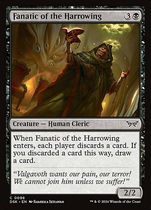 Fanatic of the Harrowing Card Front