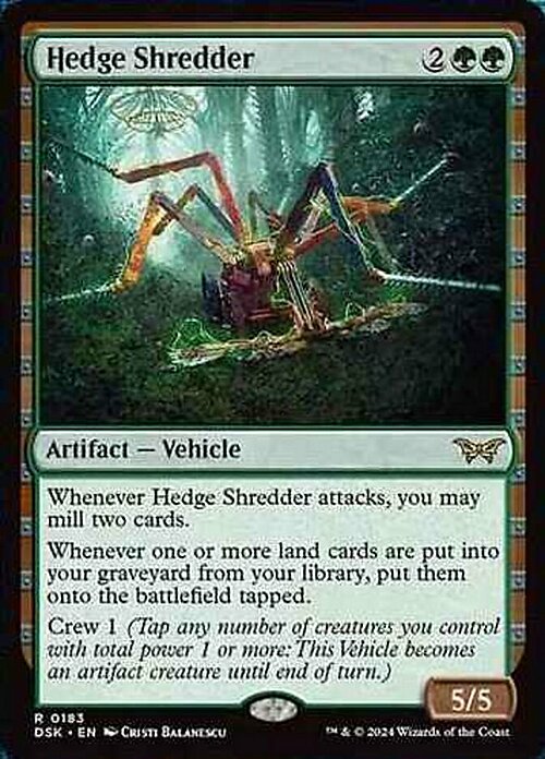 Hedge Shredder Card Front