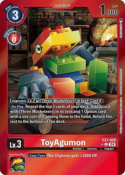 ToyAgumon Card Front