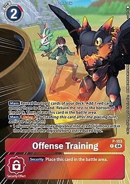 Offense Training Card Front