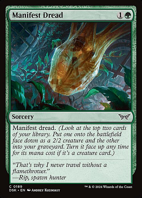 Manifest Dread Card Front