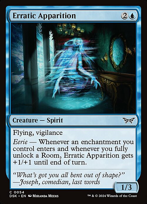 Erratic Apparition Card Front