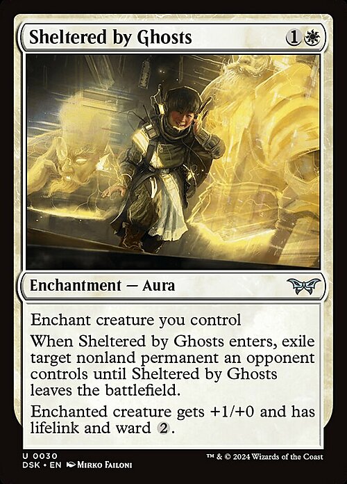 Sheltered by Ghosts Card Front