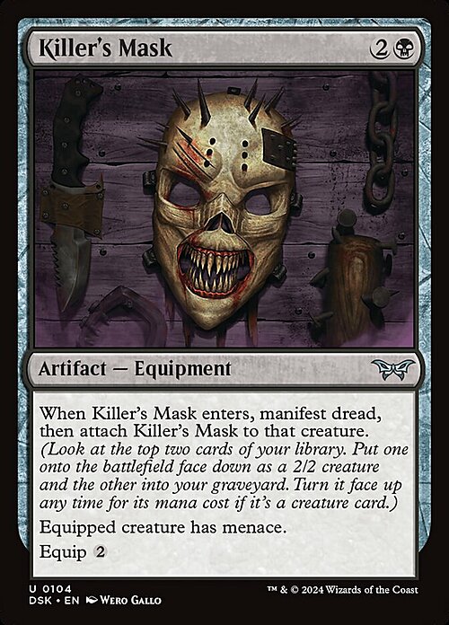 Killer's Mask Card Front