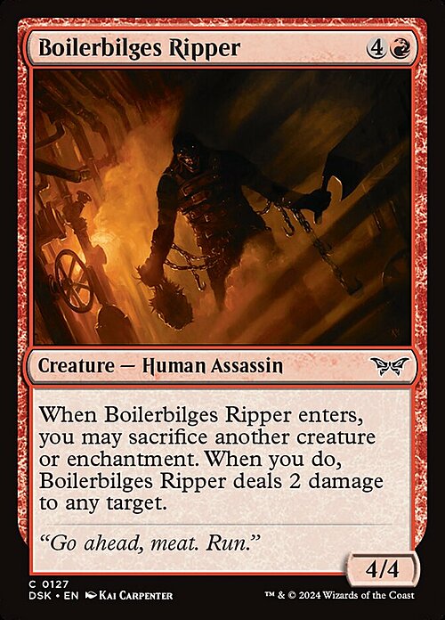 Boilerbilges Ripper Card Front