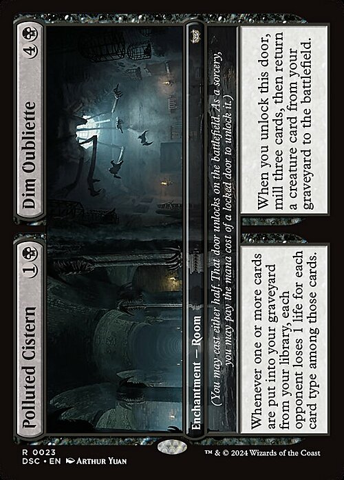 Polluted Cistern // Dim Oubliette Card Front