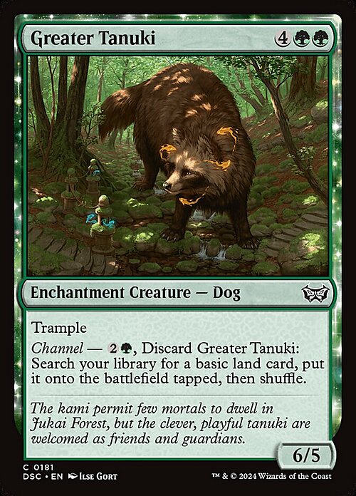 Greater Tanuki Card Front