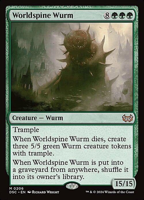 Worldspine Wurm Card Front