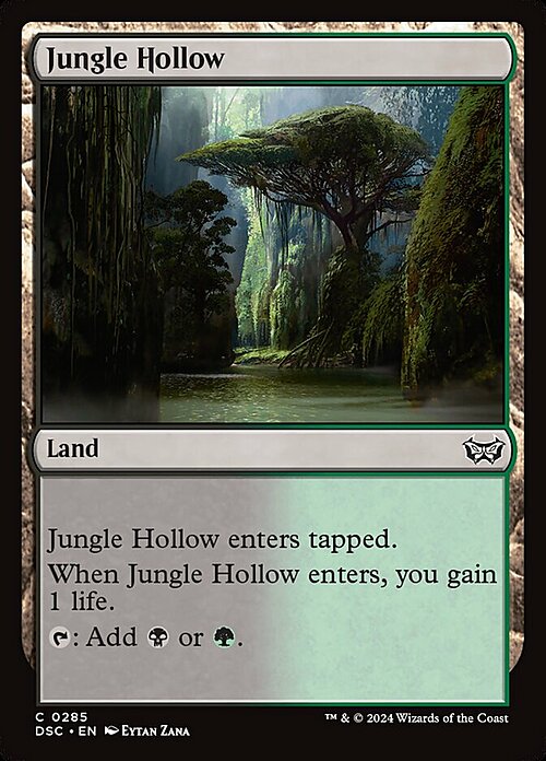 Jungle Hollow Card Front