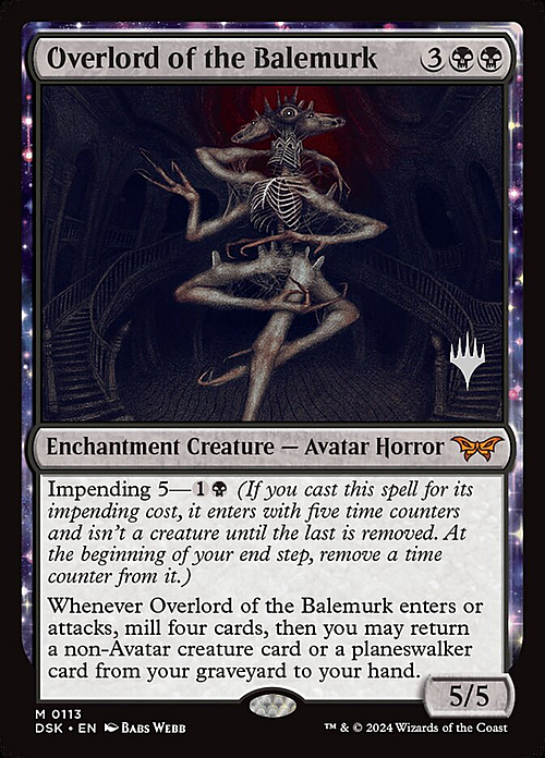 Overlord of the Balemurk Card Front