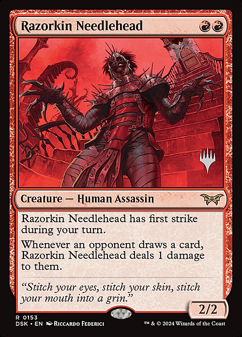 Razorkin Needlehead Card Front