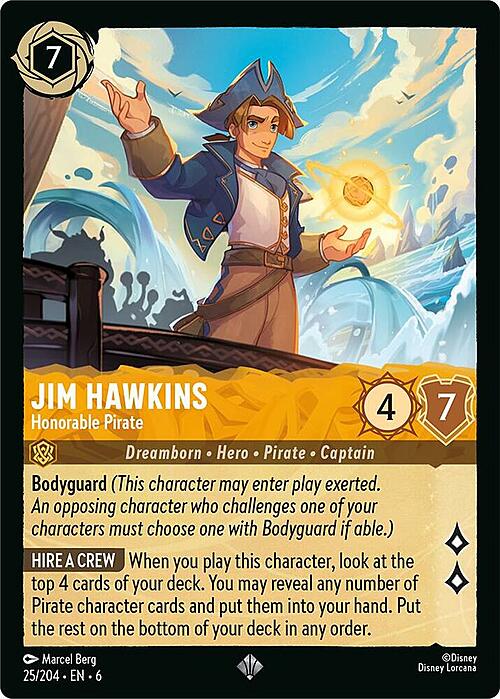 Jim Hawkins - Honorable Pirate Card Front