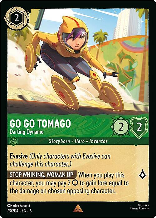 Go Go Tomago - Darting Dynamo Card Front