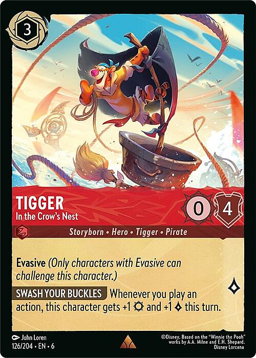 Tigger - In the Crow's Nest Card Front