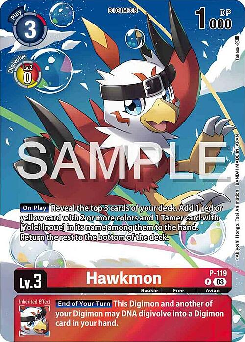 Hawkmon Card Front