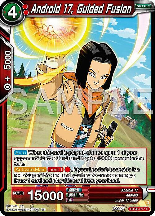 Android 17, Guided Fusion Card Front