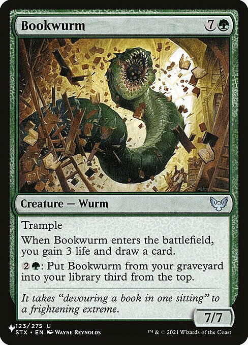 Bookwurm Card Front