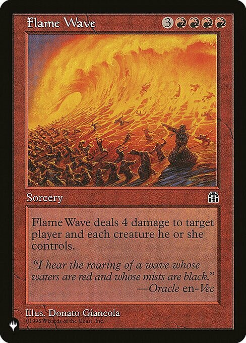 Flame Wave Card Front