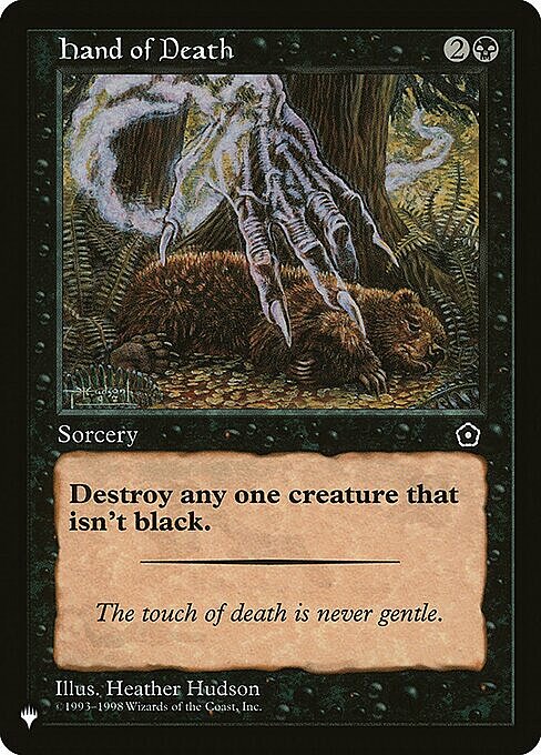 Hand of Death Card Front