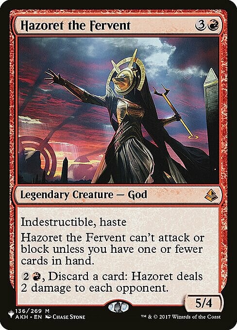 Hazoret the Fervent Card Front