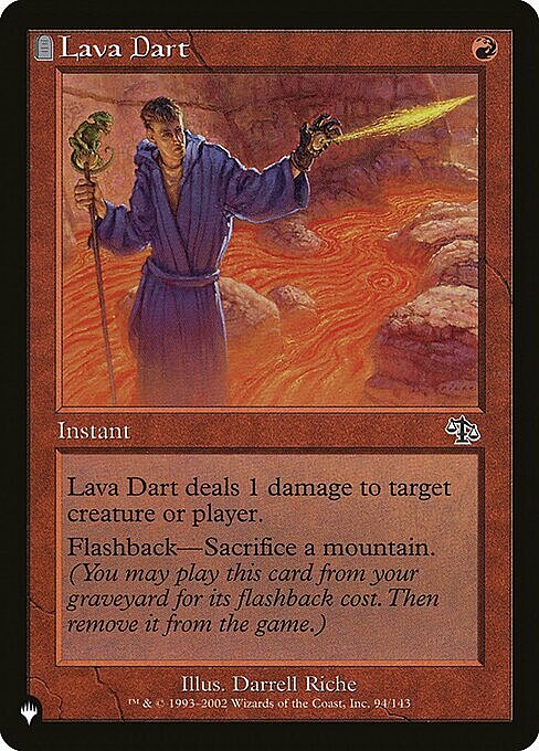 Lava Dart Card Front