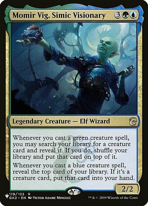 Momir Vig, Simic Visionary Card Front