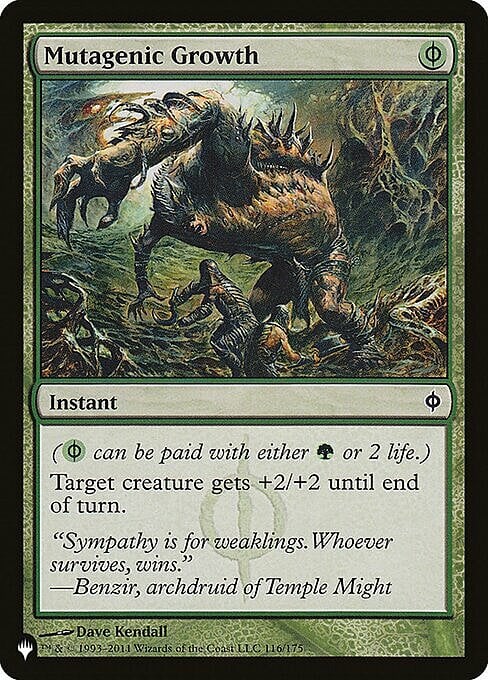 Mutagenic Growth Card Front