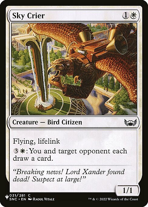 Sky Crier Card Front