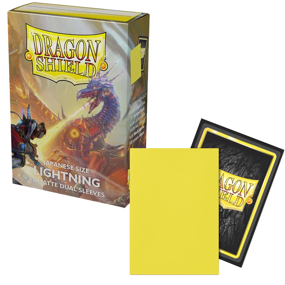 60 Small Dragon Shield Sleeves - Dual Matte Lightning