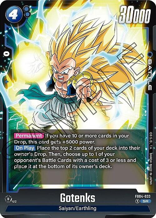 Gotenks Card Front