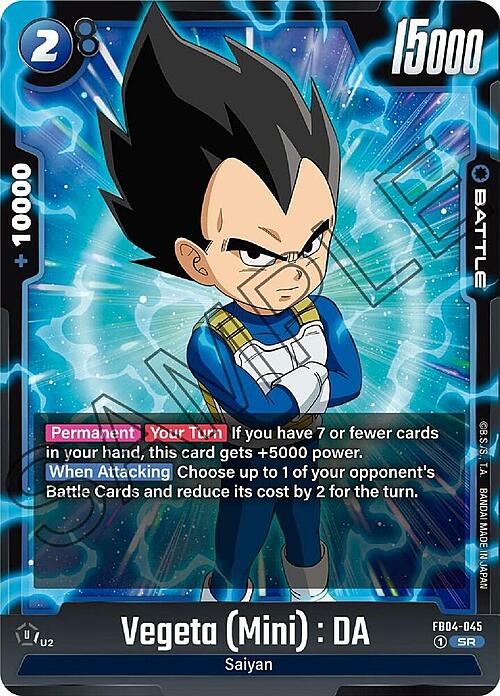 Vegeta (Mini) : DA Card Front