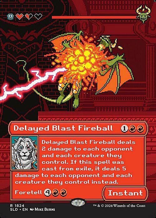 Delayed Blast Fireball Card Front