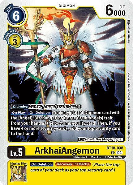 ArkhaiAngemon Card Front