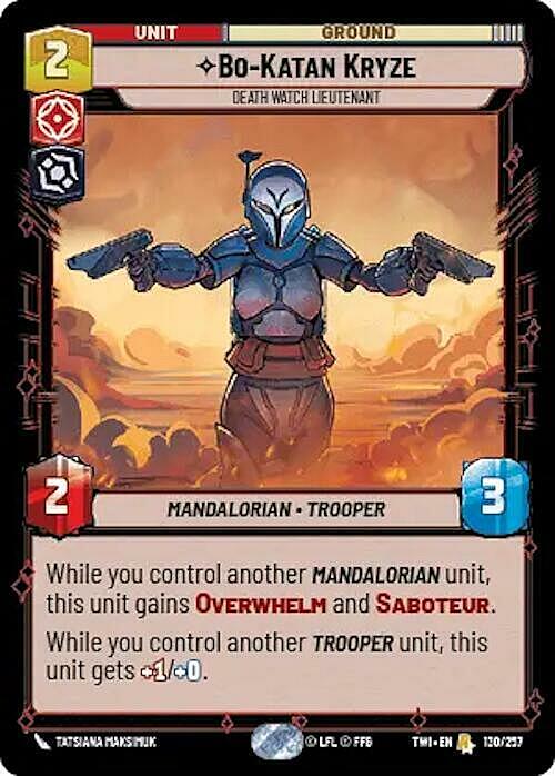 Bo-Katan Kryze - Death Watch Lieutenant Card Front