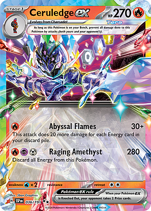 Ceruledge ex Card Front