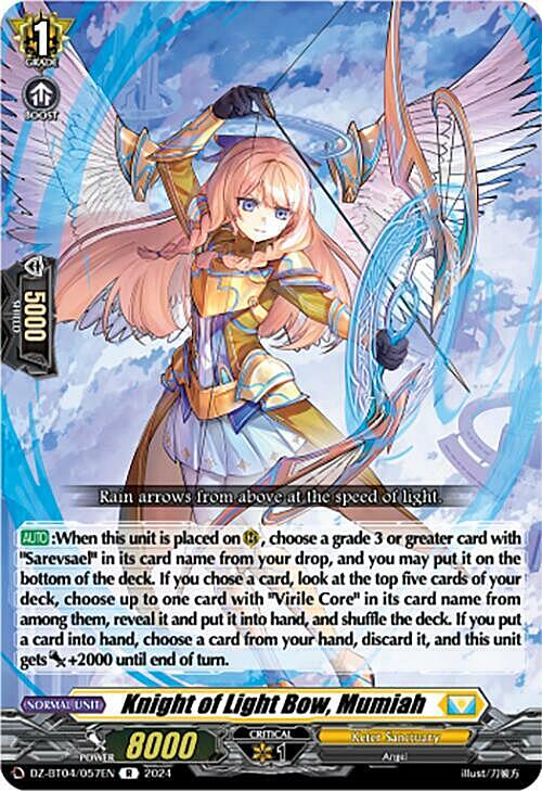 Knight of Light Bow, Mumiah Card Front