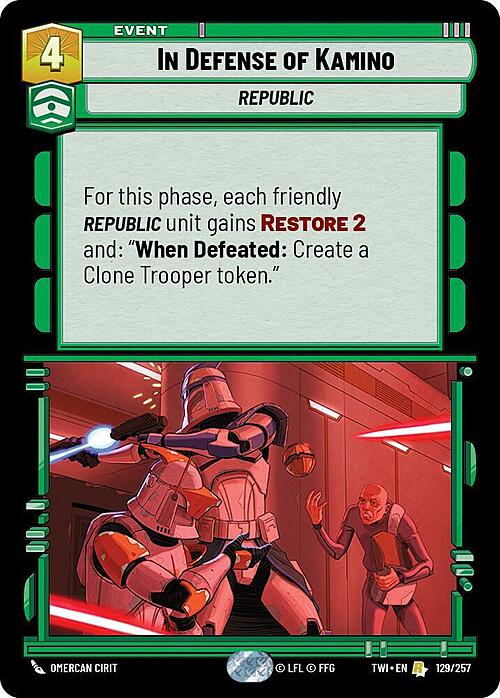 In Defense of Kamino Card Front