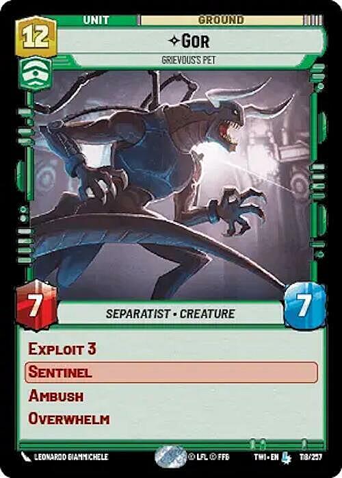 Gor - Grievous's Pet Card Front