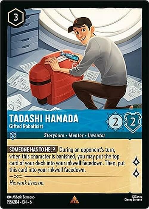 Tadashi Hamada - Gifted Roboticist Card Front