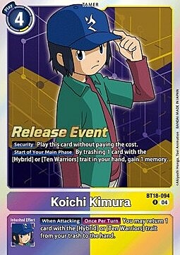 Koichi Kimura Card Front