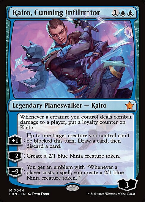 Kaito, Cunning Infiltrator Card Front