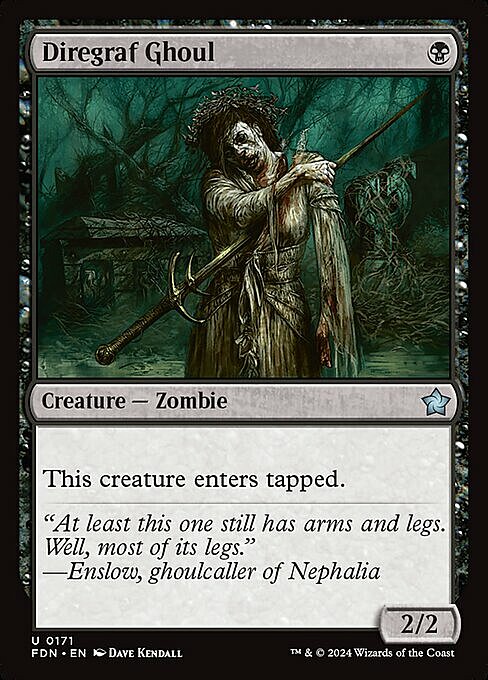 Diregraf Ghoul Card Front