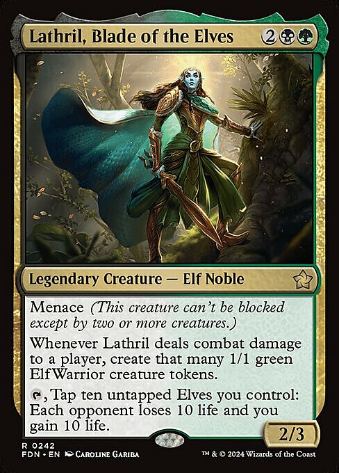 Lathril, Blade of the Elves Card Front