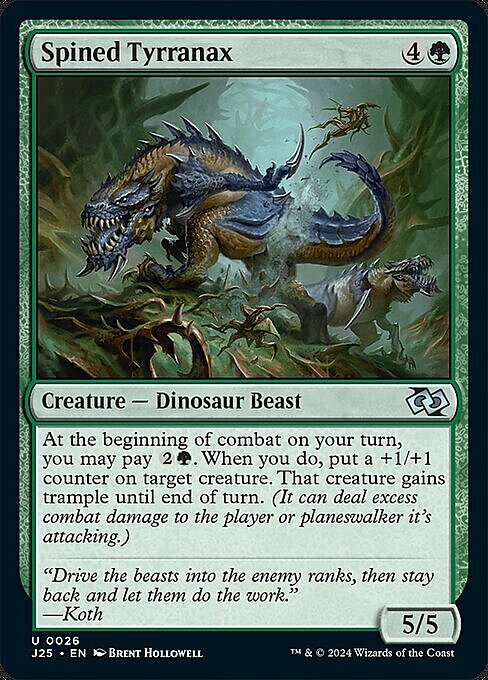 Spined Tyrranax Card Front