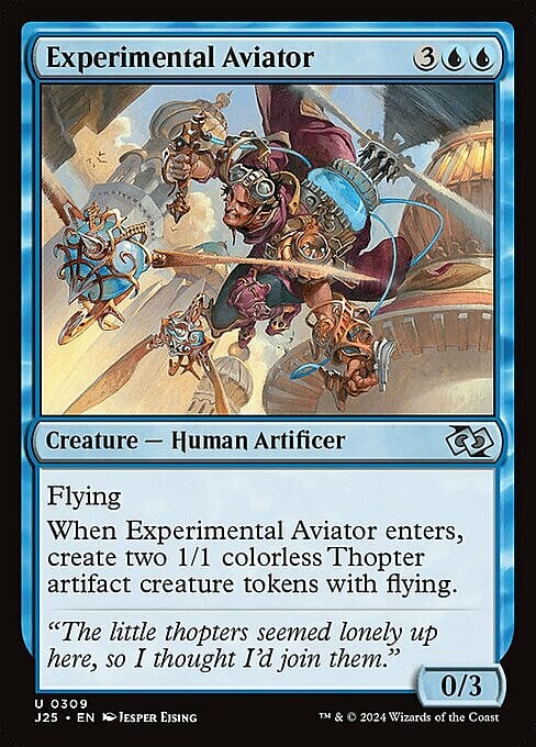 Experimental Aviator Card Front