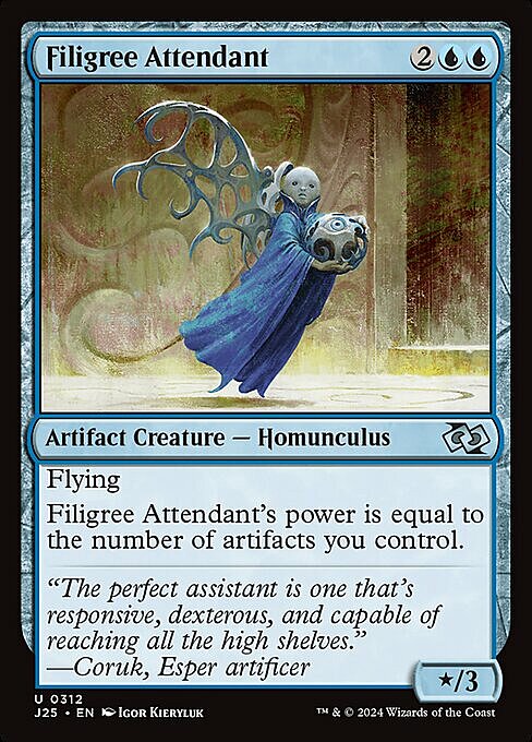 Filigree Attendant Card Front