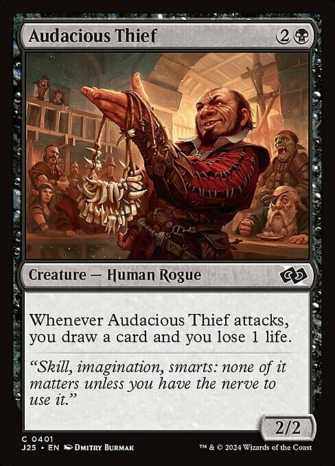 Audacious Thief Card Front